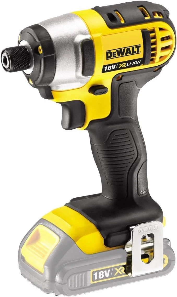 دریل پیچ گوشتی ضربه ای لیتیوم-یونی 18 ولت Dewalt DCF885N-GB XR، ابعاد 14.1cm x 7.8cm x 23.6cm