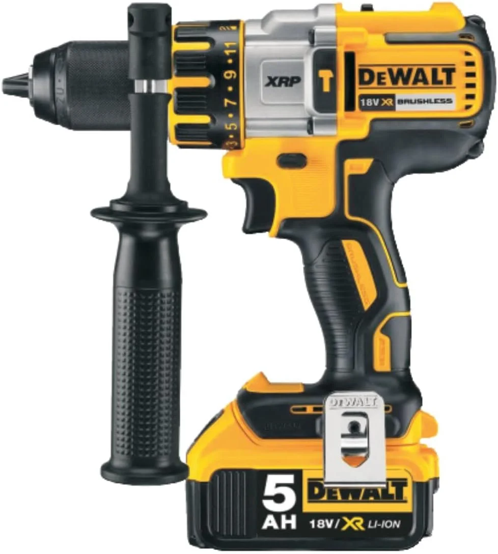 دریل چکشی براشلس Dewalt DCD996P2 XR به همراه 2 عدد باتری 5.0 آمپر 18 ولت، زرد/مشکی، ست 7 عددی دریل چکشی براشلس Dewalt DCD996P2 XR به همراه 2 عدد باتری 5.0 آمپر 18 ولت، زرد/مشکی، ست 7 عددی