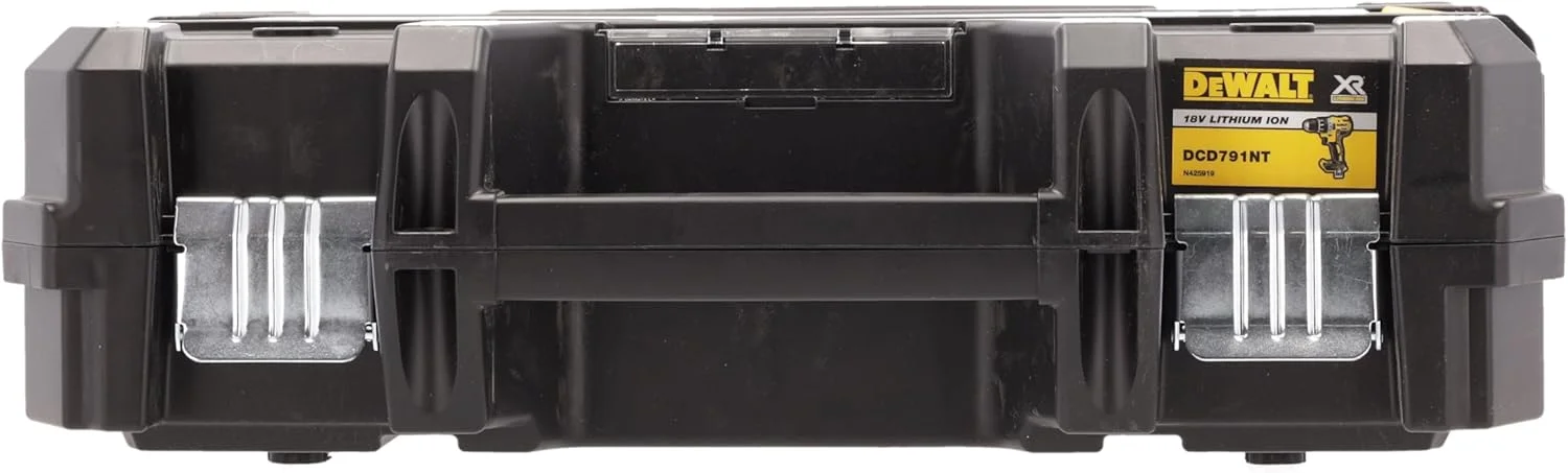 دریل پیچ گوشتی شارژی DeWalt (18 ولت، با گیربکس تمام فلزی دو سرعته، چراغ کار LED، دارای 15 حالت گشتاور برای استفاده طولانی مدت، تحویل بدون باتری و شارژر) مدل DCD791NT