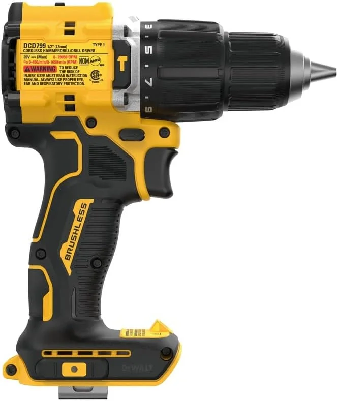 دریل چکشی بی سیم 1/2 اینچی DEWALT DCD799B 20V MAX* ATOMIC COMPACT SERIES (فقط ابزار) دریل چکشی بی سیم 1/2 اینچی DEWALT DCD799B 20V MAX* ATOMIC COMPACT SERIES (فقط ابزار)