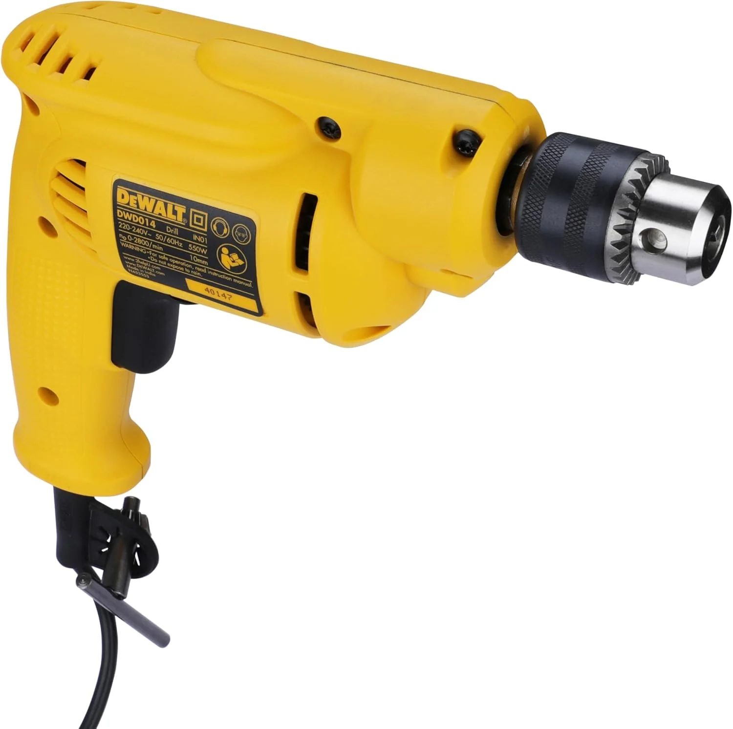دریل چکشی 10 میلی متری 550 وات Dewalt DWD014 - 220 ولت (دوشاخه هندی) دریل چکشی 10 میلی متری 550 وات Dewalt DWD014 - 220 ولت (دوشاخه هندی)