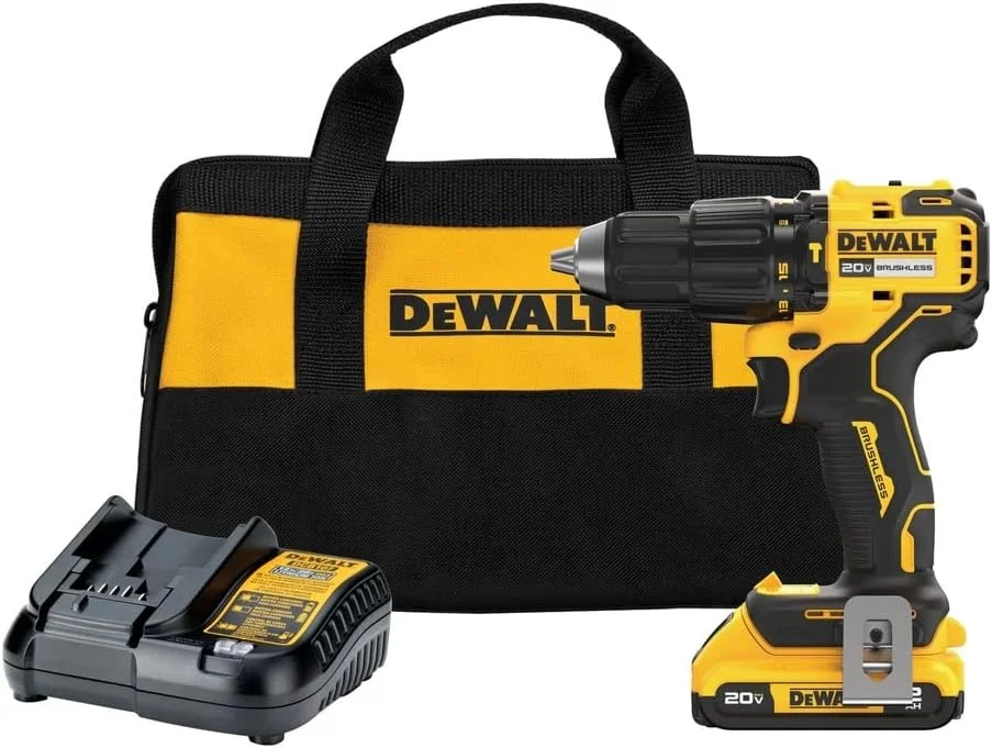 دریل چکشی شارژی براشلس 20 ولت Dewalt DCD798D1