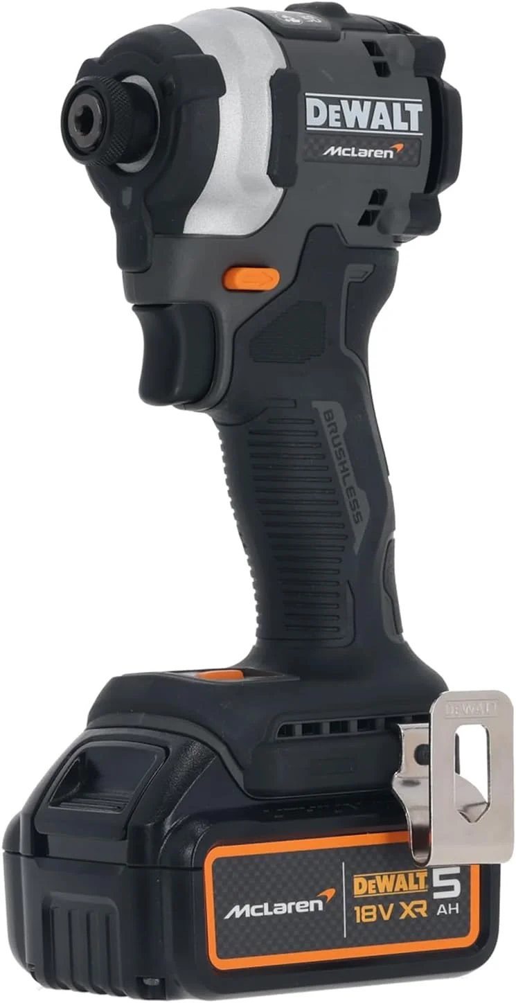 دوالت DCF85MP2T مکلارن F1 18V XR درایور ضربه ای 1/4 اینچ براشلس شارژی به همراه 2 عدد باتری 5 آمپر، شارژر و کیف دوالت DCF85MP2T مکلارن F1 18V XR درایور ضربه ای 1/4 اینچ براشلس شارژی به همراه 2 عدد باتری 5 آمپر، شارژر و کیف
