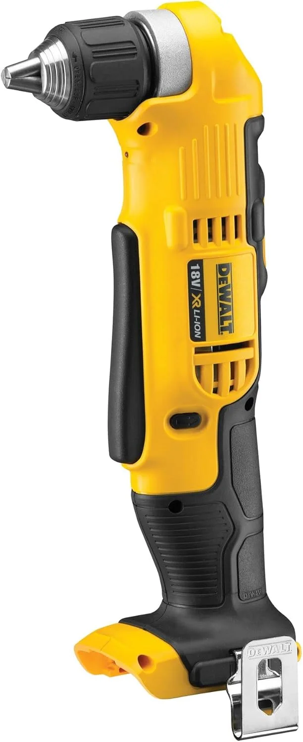 دریل زاویه ای دو سرعته شارژی 18 ولت DeWalt DCD740N-XJ XR لیتیوم-یون (فقط بدنه)، زرد/مشکی، 4.57 سانتی متر * 12.52 سانتی متر * 2.99 سانتی متر