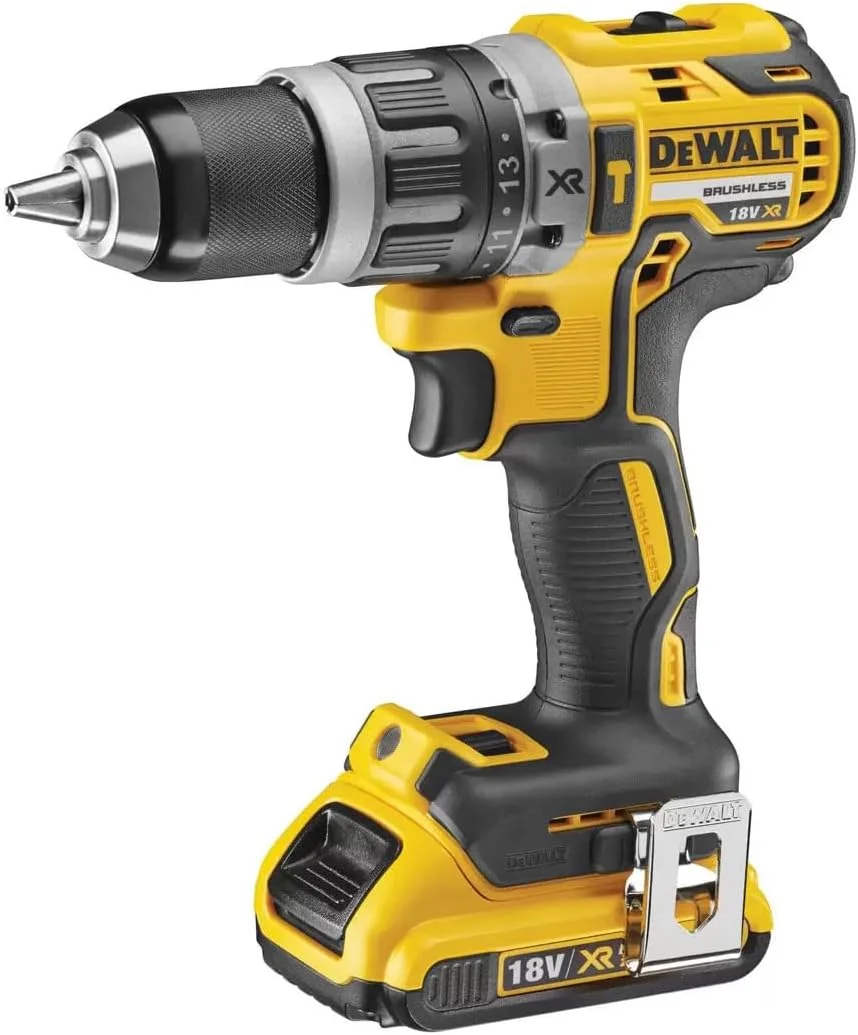 دریل چکشی شارژی براشلس DEWALT DCD796D2W XR - شامل 2 عدد باتری 2.0 آمپر ساعت، شارژر و کیف ابزار دریل چکشی شارژی براشلس DEWALT DCD796D2W XR - شامل 2 عدد باتری 2.0 آمپر ساعت، شارژر و کیف ابزار