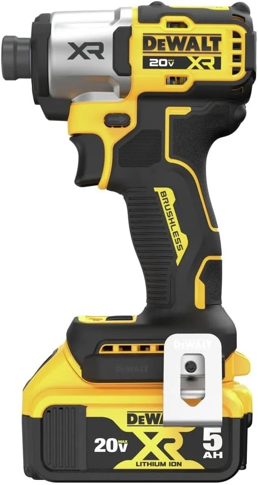 دریل پیچ گوشتی ضربه ای 20 ولت ماکس DEWALT، بی سیم، 3 سرعته، شامل 2 باتری و شارژر (DCF845P2) دریل پیچ گوشتی ضربه ای 20 ولت ماکس DEWALT، بی سیم، 3 سرعته، شامل 2 باتری و شارژر (DCF845P2)