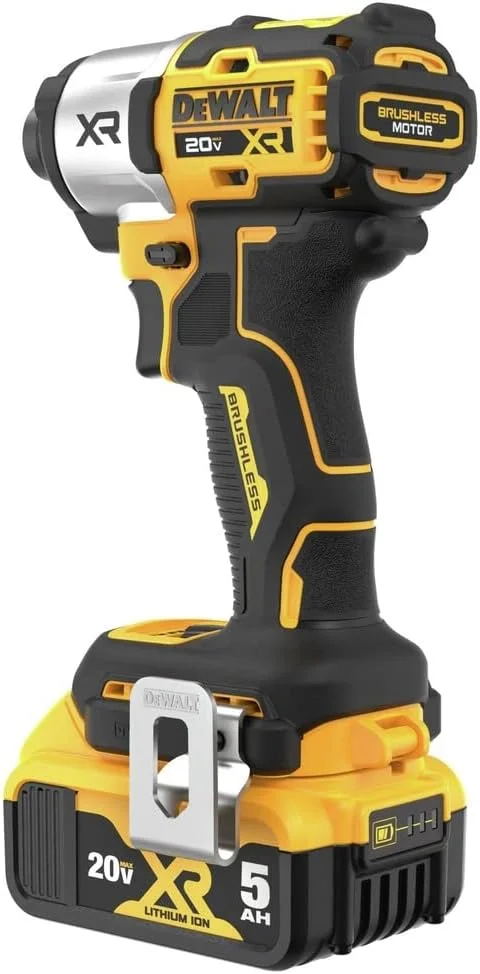 دریل پیچ گوشتی ضربه ای 20 ولت ماکس DEWALT، بی سیم، 3 سرعته، شامل 2 باتری و شارژر (DCF845P2) دریل پیچ گوشتی ضربه ای 20 ولت ماکس DEWALT، بی سیم، 3 سرعته، شامل 2 باتری و شارژر (DCF845P2)