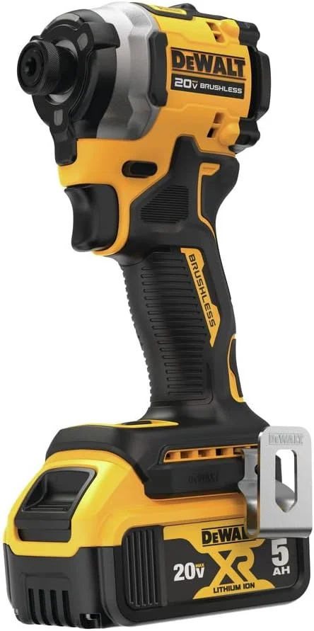 دریل پیچ گوشتی ضربه ای شارژی 20 ولت Dewalt DCF850P1 ATOMIC، براشلس، لیتیوم-یون، 1/4 اینچ، 3 سرعته (5 آمپر ساعت) دریل پیچ گوشتی ضربه ای شارژی 20 ولت Dewalt DCF850P1 ATOMIC، براشلس، لیتیوم-یون، 1/4 اینچ، 3 سرعته (5 آمپر ساعت)