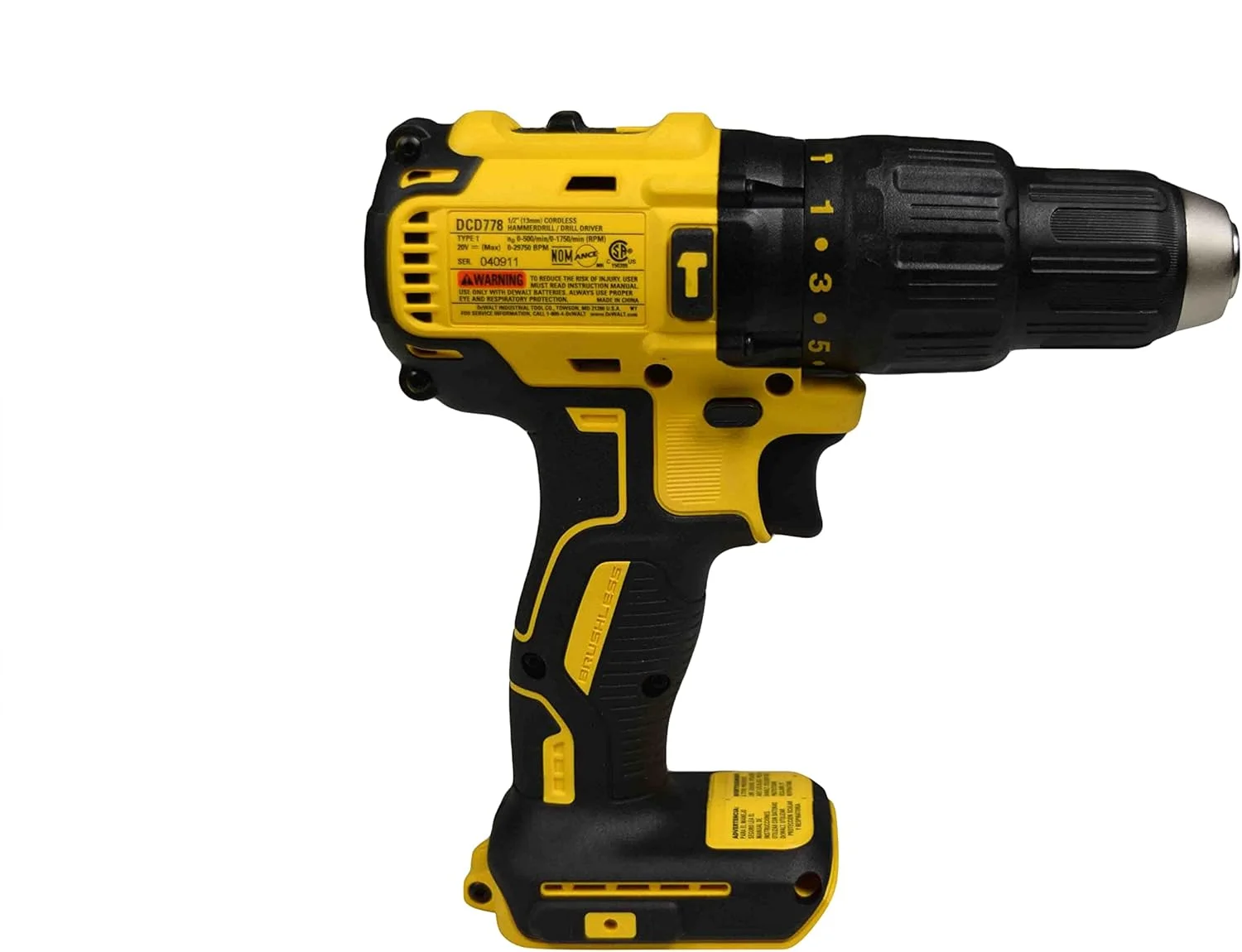 دریل چکشی براشلس شارژی 1/2 اینچی 2 سرعته 20 ولت مکس دیوالت مدل DCD778B دریل چکشی براشلس شارژی 1/2 اینچی 2 سرعته 20 ولت مکس دیوالت مدل DCD778B