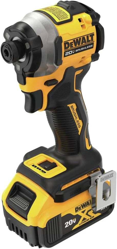 دریل پیچ گوشتی ضربه ای شارژی 20 ولت Dewalt DCF850P1 ATOMIC، براشلس، لیتیوم-یون، 1/4 اینچ، 3 سرعته (5 آمپر ساعت) دریل پیچ گوشتی ضربه ای شارژی 20 ولت Dewalt DCF850P1 ATOMIC، براشلس، لیتیوم-یون، 1/4 اینچ، 3 سرعته (5 آمپر ساعت)