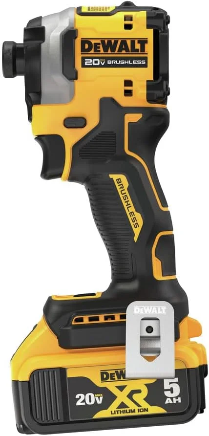 دریل پیچ گوشتی ضربه ای شارژی 20 ولت Dewalt DCF850P1 ATOMIC، براشلس، لیتیوم-یون، 1/4 اینچ، 3 سرعته (5 آمپر ساعت) دریل پیچ گوشتی ضربه ای شارژی 20 ولت Dewalt DCF850P1 ATOMIC، براشلس، لیتیوم-یون، 1/4 اینچ، 3 سرعته (5 آمپر ساعت)