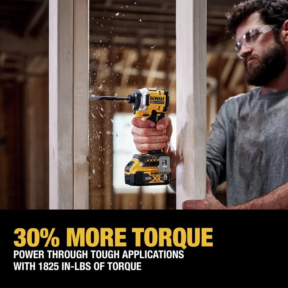 دریل پیچ گوشتی ضربه ای شارژی 20 ولت Dewalt DCF850P1 ATOMIC، براشلس، لیتیوم-یون، 1/4 اینچ، 3 سرعته (5 آمپر ساعت) دریل پیچ گوشتی ضربه ای شارژی 20 ولت Dewalt DCF850P1 ATOMIC، براشلس، لیتیوم-یون، 1/4 اینچ، 3 سرعته (5 آمپر ساعت)