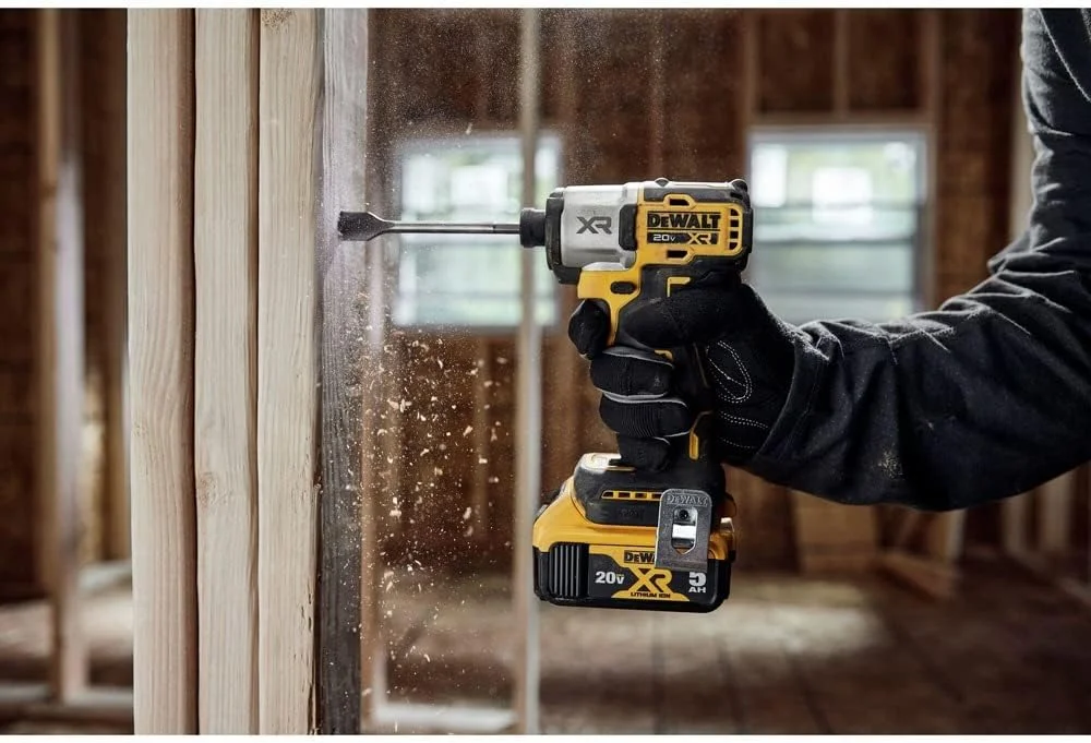 دریل پیچ گوشتی ضربه ای 20 ولت ماکس DEWALT، بی سیم، 3 سرعته، به همراه باتری و شارژر (DCF845P1) دریل پیچ گوشتی ضربه ای 20 ولت ماکس DEWALT، بی سیم، 3 سرعته، به همراه باتری و شارژر (DCF845P1)