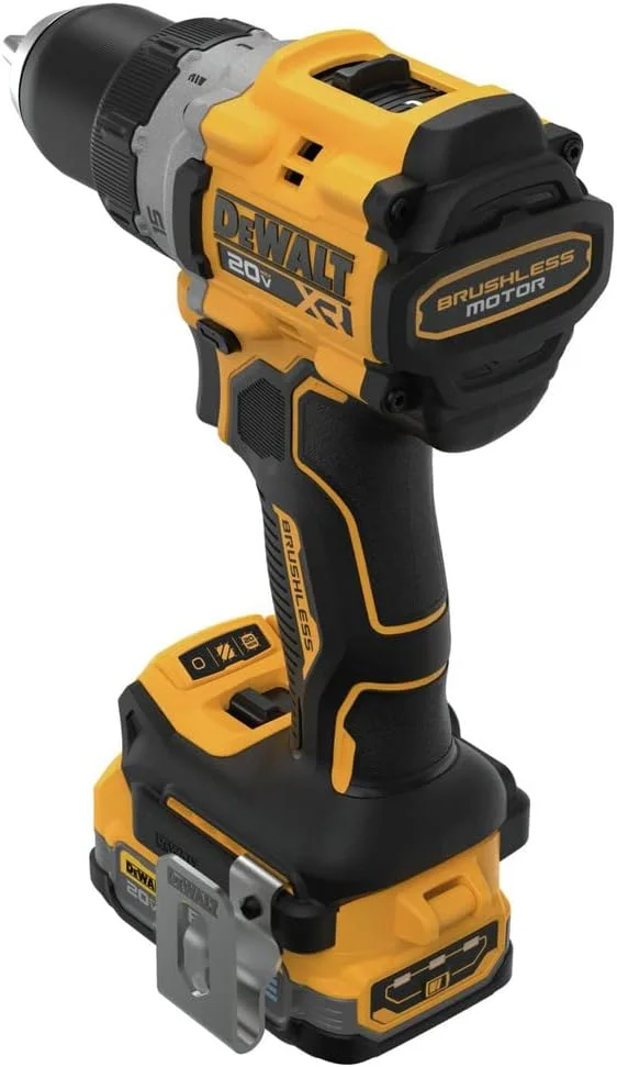 دریل/پیچ گوشتی شارژی جمع و جور DEWALT 20V MAX* XR با باتری های POWERSTACK (DCD800D1E1)