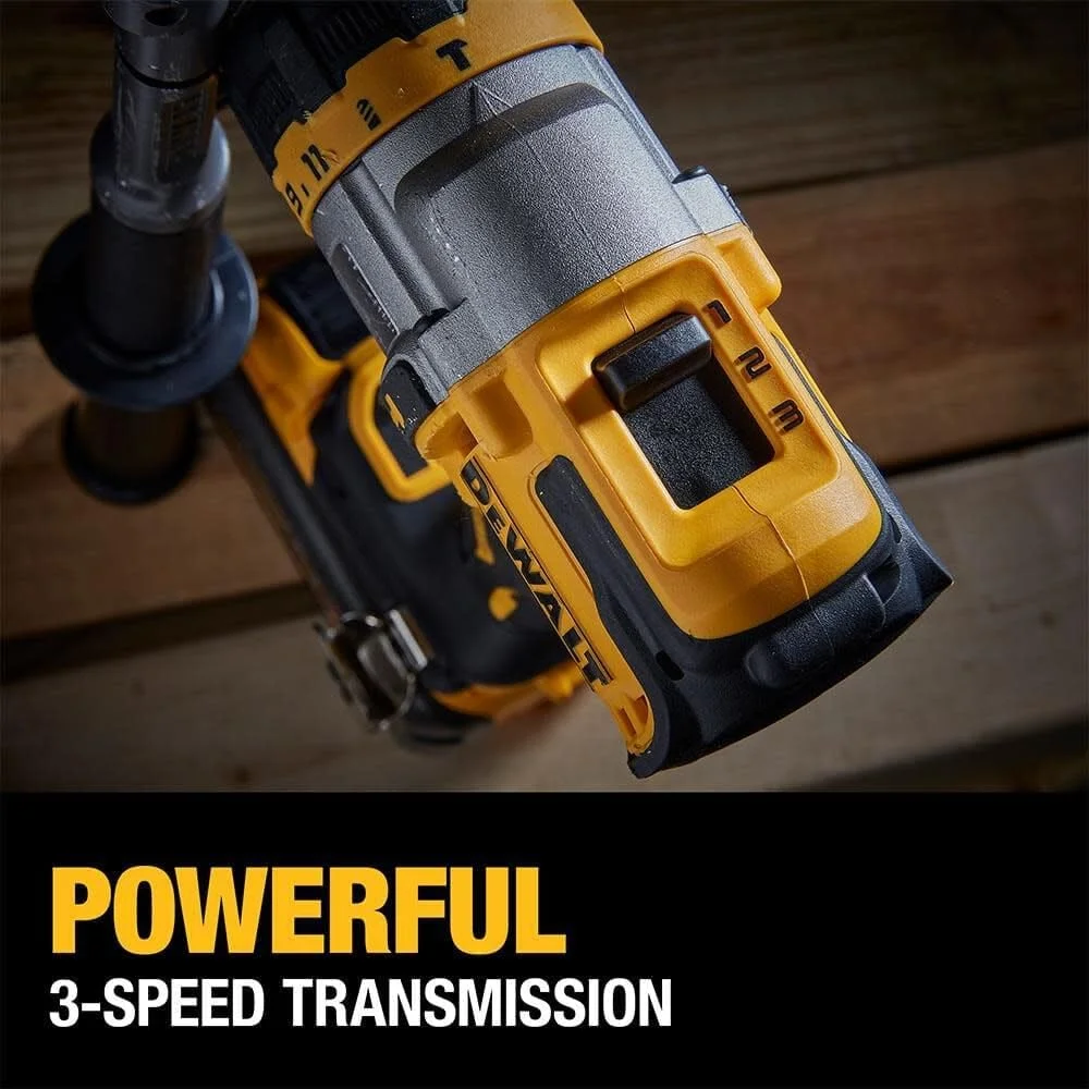 دریل چکشی 20 ولت مکس* DEWALT FLEXVOLT ADVANTAGE، بی سیم، 1/2 اینچ، فقط ابزار (DCD999B) دریل چکشی 20 ولت مکس* DEWALT FLEXVOLT ADVANTAGE، بی سیم، 1/2 اینچ، فقط ابزار (DCD999B)