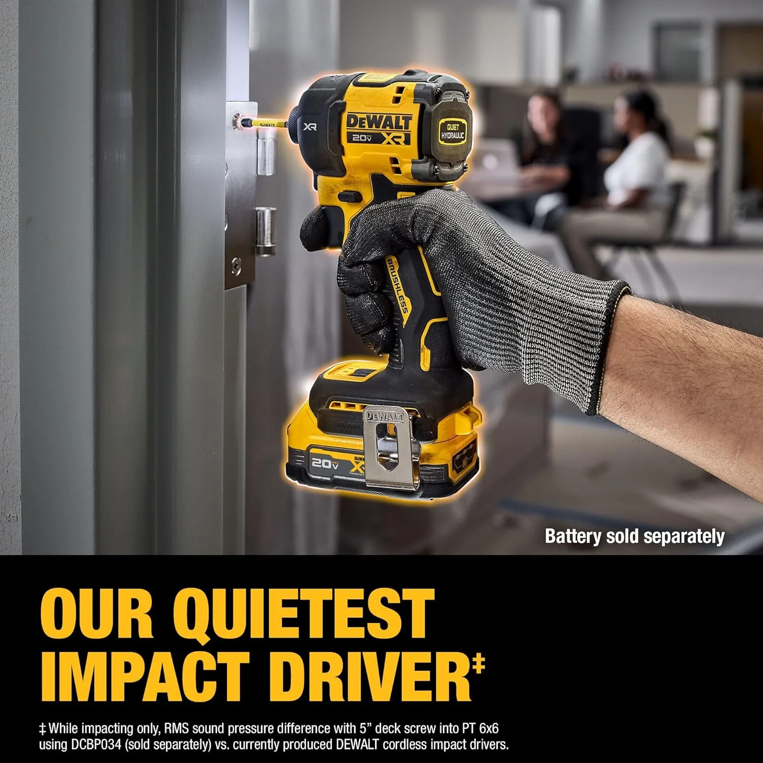 دریل ضربه ای هیدرولیک بی سیم 1/4 اینچی DEWALT 20V MAX XR، فقط ابزار (DCF870B) دریل ضربه ای هیدرولیک بی سیم 1/4 اینچی DEWALT 20V MAX XR، فقط ابزار (DCF870B)