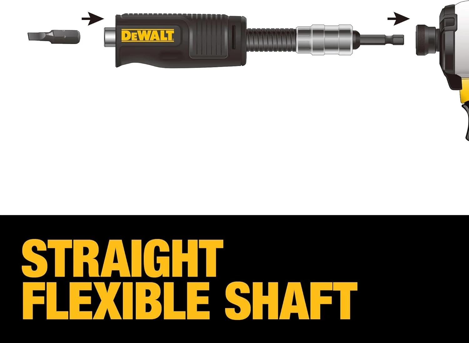 آداپتور دریل زاویه راست Dewalt، Flextorq، سیستم 4 در 1، جمع و جور، شفت انعطاف پذیر مستقیم، 12 اینچ (Dwamrasetft) آداپتور دریل زاویه راست Dewalt، Flextorq، سیستم 4 در 1، جمع و جور، شفت انعطاف پذیر مستقیم، 12 اینچ (Dwamrasetft)