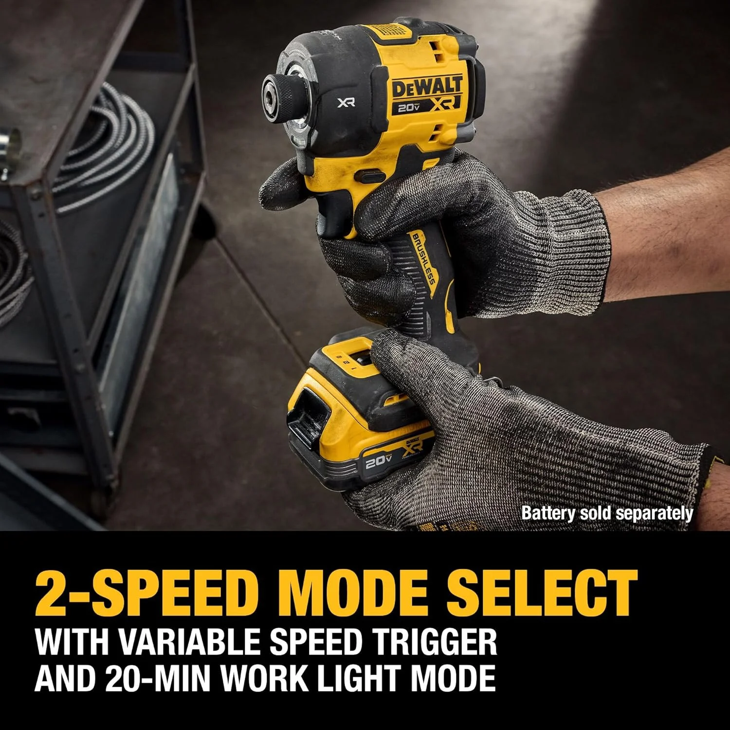 دریل ضربه ای هیدرولیک بی سیم 1/4 اینچی DEWALT 20V MAX XR، فقط ابزار (DCF870B) دریل ضربه ای هیدرولیک بی سیم 1/4 اینچی DEWALT 20V MAX XR، فقط ابزار (DCF870B)
