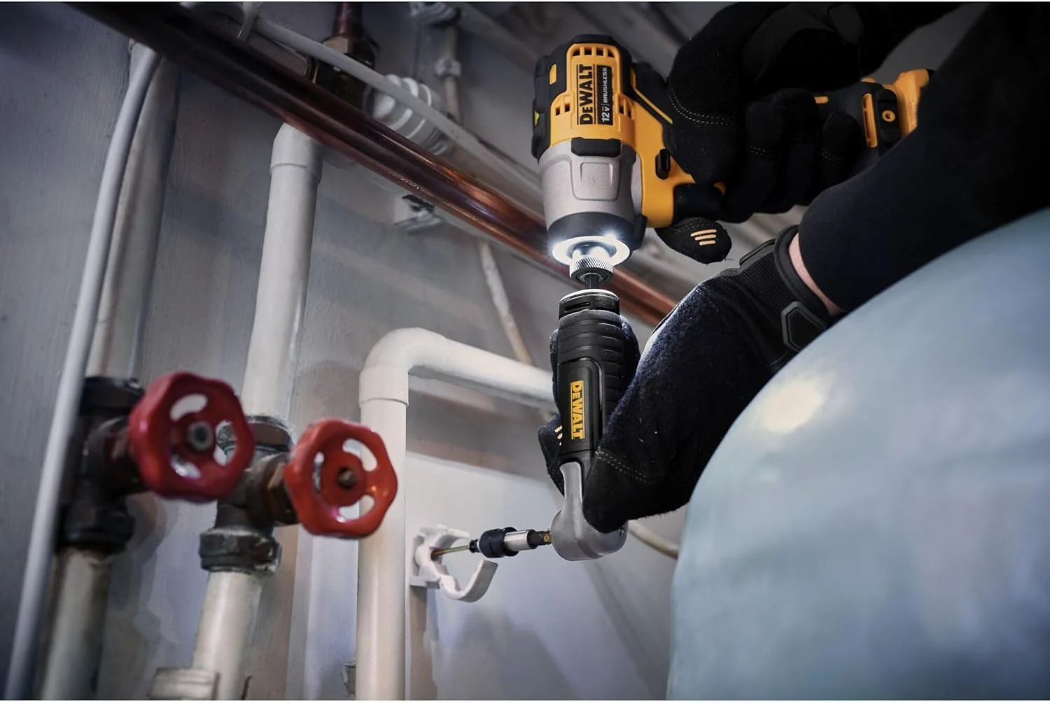 آداپتور دریل زاویه راست Dewalt، Flextorq، سیستم 4 در 1، جمع و جور، شفت انعطاف پذیر مستقیم، 12 اینچ (Dwamrasetft) آداپتور دریل زاویه راست Dewalt، Flextorq، سیستم 4 در 1، جمع و جور، شفت انعطاف پذیر مستقیم، 12 اینچ (Dwamrasetft)