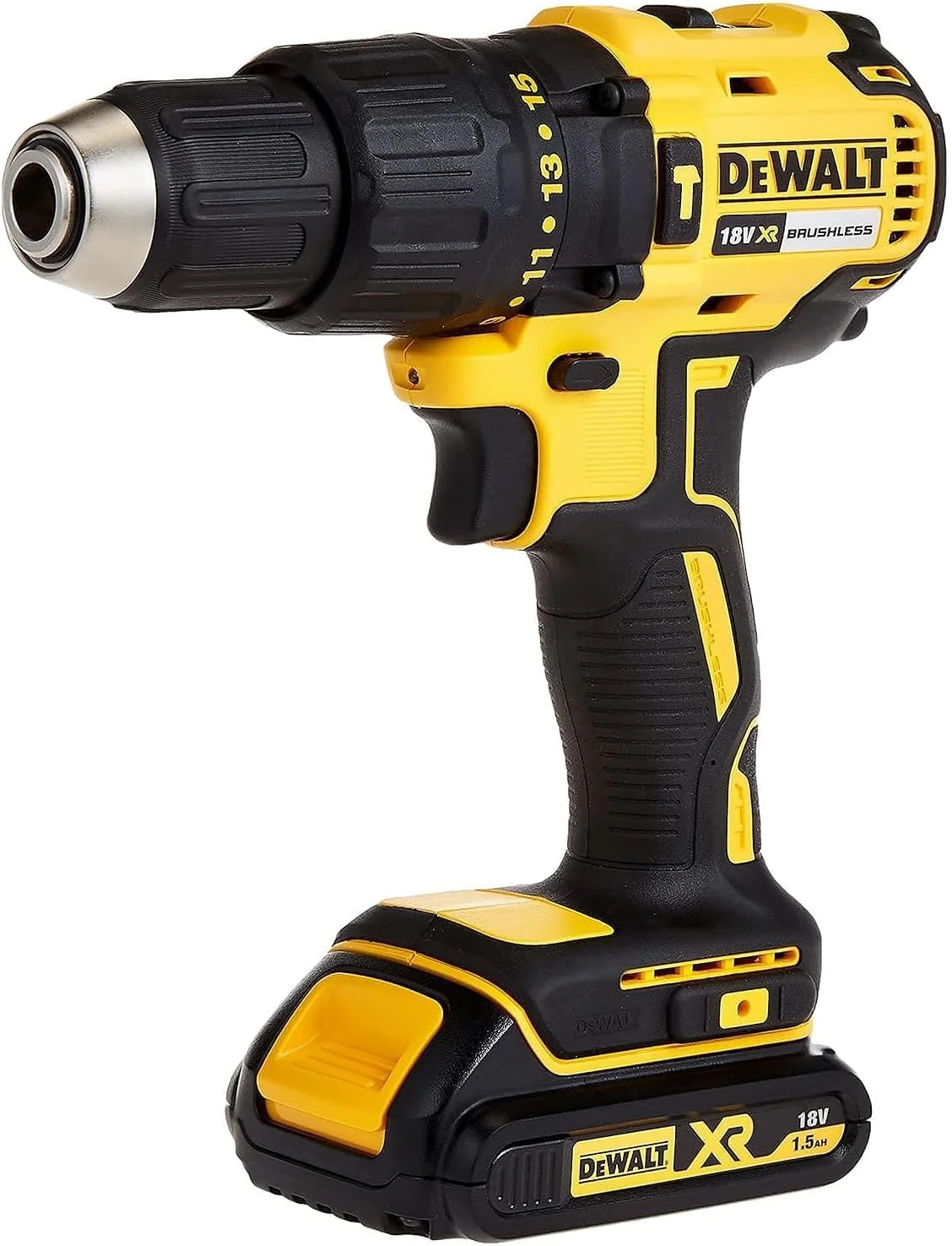 دریل چکشی براشلس دیوالت، زرد/مشکی، Dcd778S2-Gb