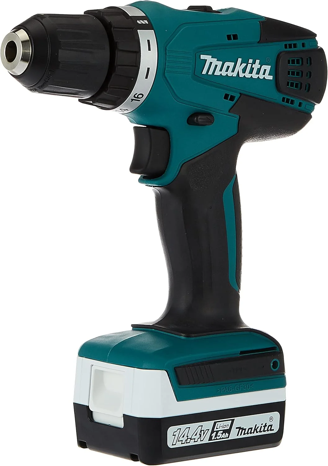 دریل پیچ گوشتی شارژی 14.4 ولت ماکیتا مدل DF347DWE با درایور 10 میلی متری