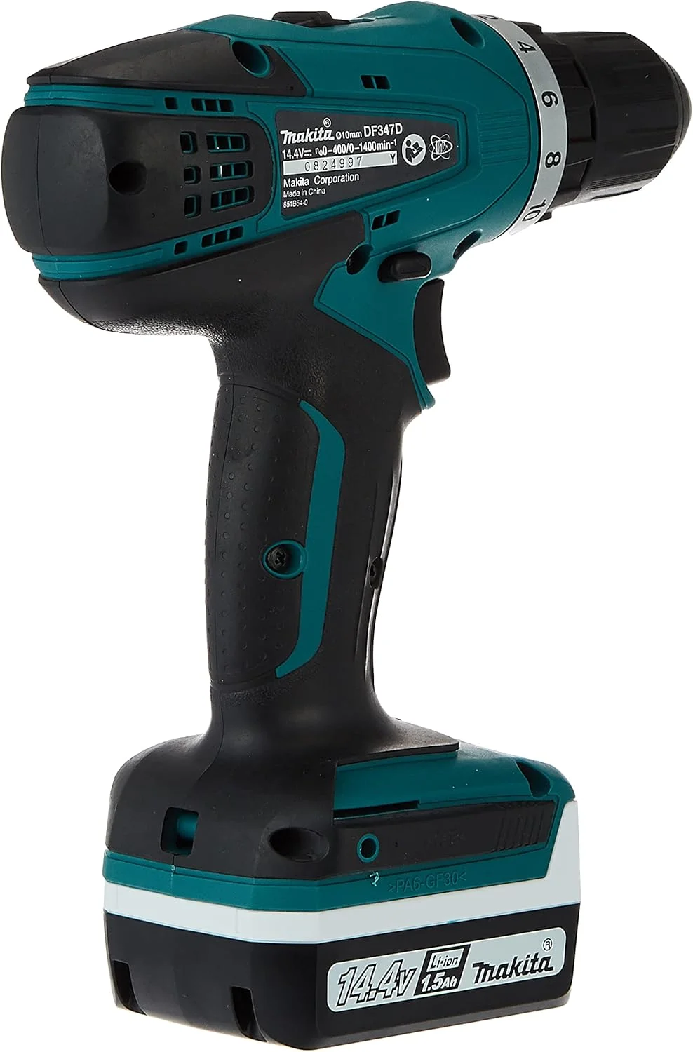 دریل پیچ گوشتی شارژی 14.4 ولت ماکیتا مدل DF347DWE با درایور 10 میلی متری