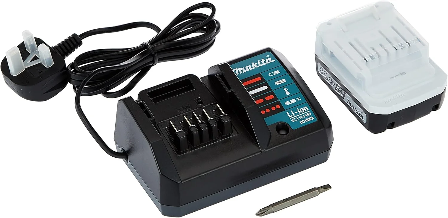 دریل پیچ گوشتی شارژی 14.4 ولت ماکیتا مدل DF347DWE با درایور 10 میلی متری