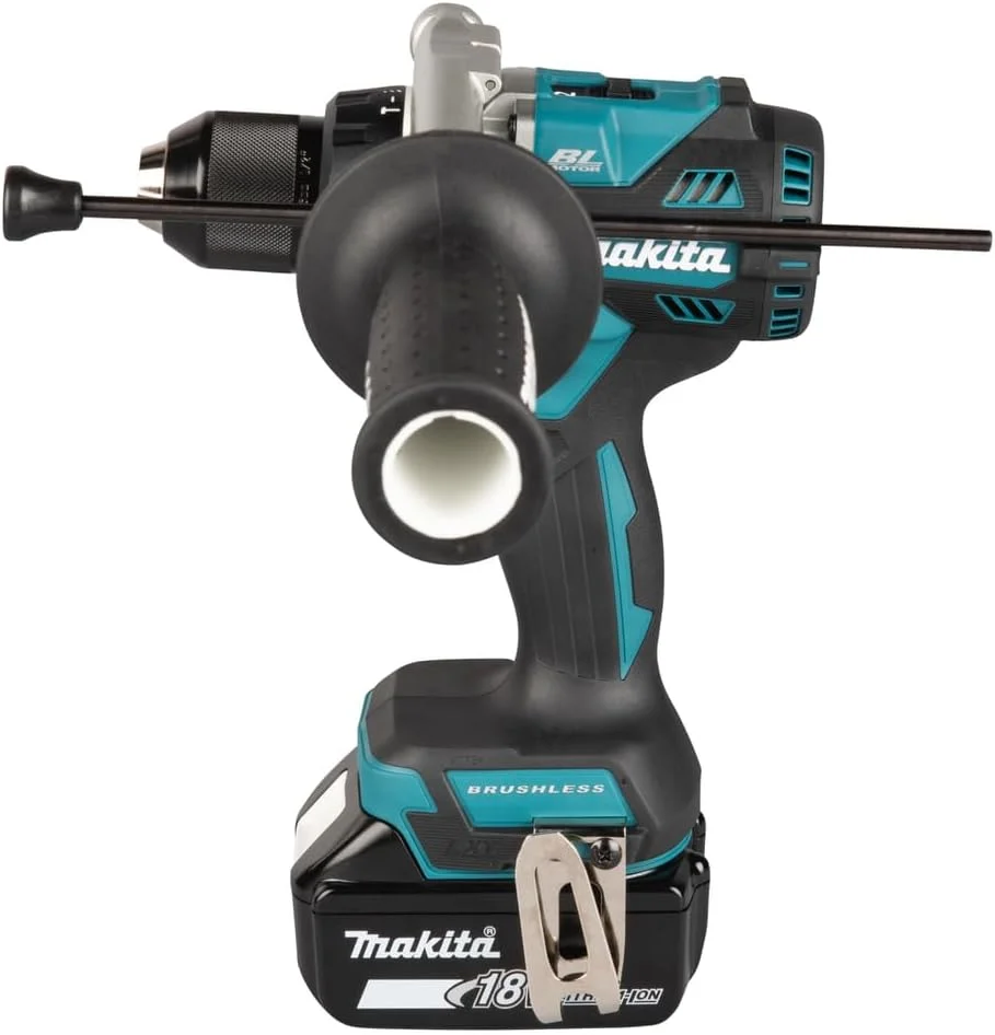 دریل چکشی شارژی براشلس Makita DHP492Z 18V Li-ion LXT، باتری و شارژر شامل نمی شود، آبی/مشکی دریل چکشی شارژی براشلس Makita DHP492Z 18V Li-ion LXT، باتری و شارژر شامل نمی شود، آبی/مشکی