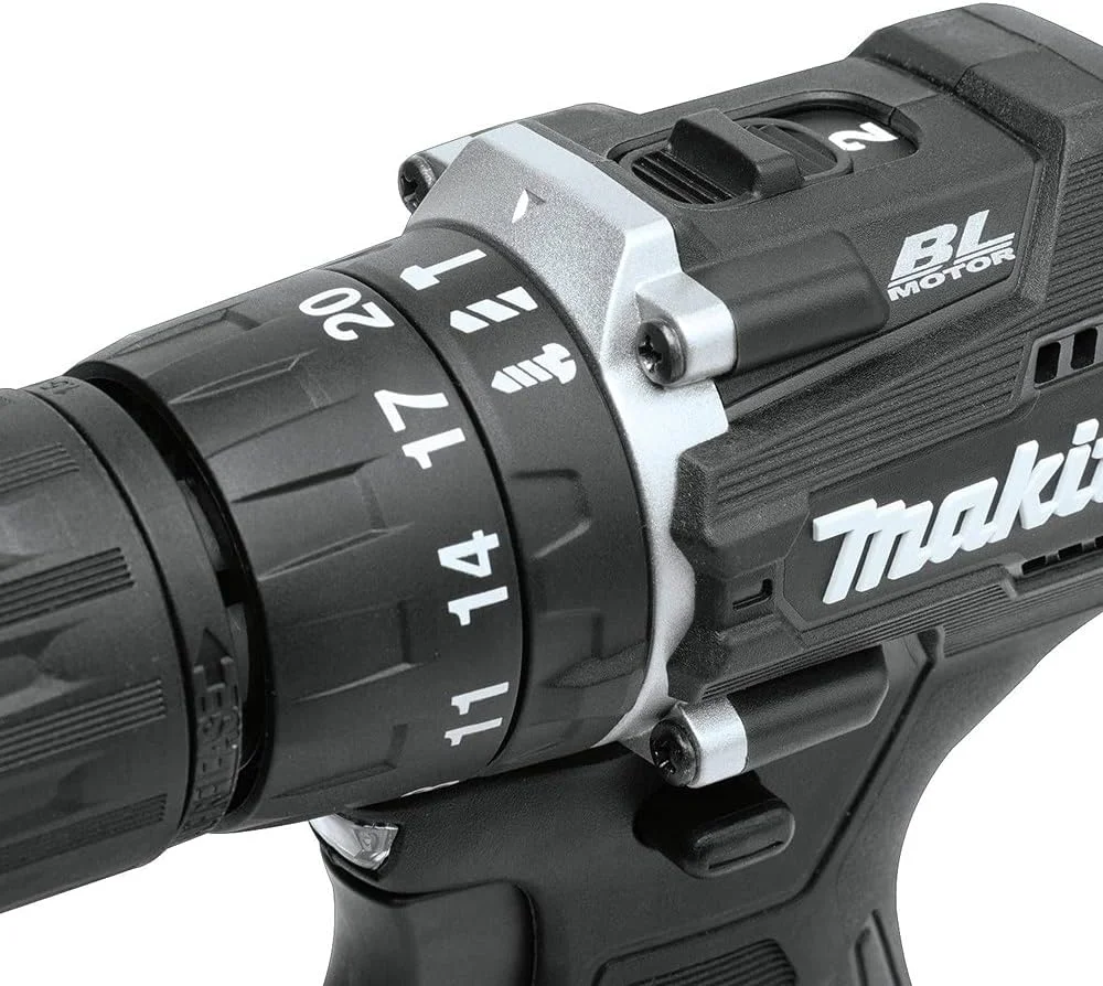 دریل چکشی/پیچ گوشتی شارژی فوق فشرده براشلس 1/2 اینچ 18 ولت LXT لیتیوم-یون ماکیتا مدل XPH15ZB، فقط ابزار، مشکی