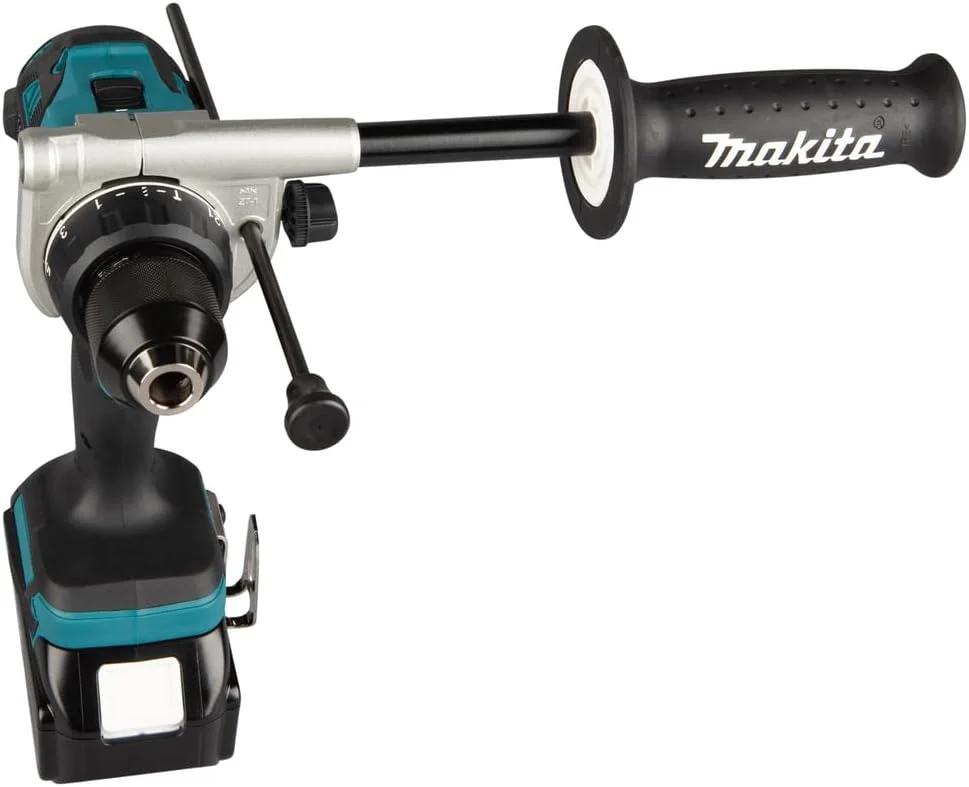 دریل چکشی شارژی براشلس Makita DHP492Z 18V Li-ion LXT، باتری و شارژر شامل نمی شود، آبی/مشکی دریل چکشی شارژی براشلس Makita DHP492Z 18V Li-ion LXT، باتری و شارژر شامل نمی شود، آبی/مشکی