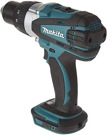دریل پیچ گوشتی شارژی 18 ولت لیتیوم-یونی ماکیتا مدل DDF458Z - بدون باتری و شارژر، کوچک، آبی
