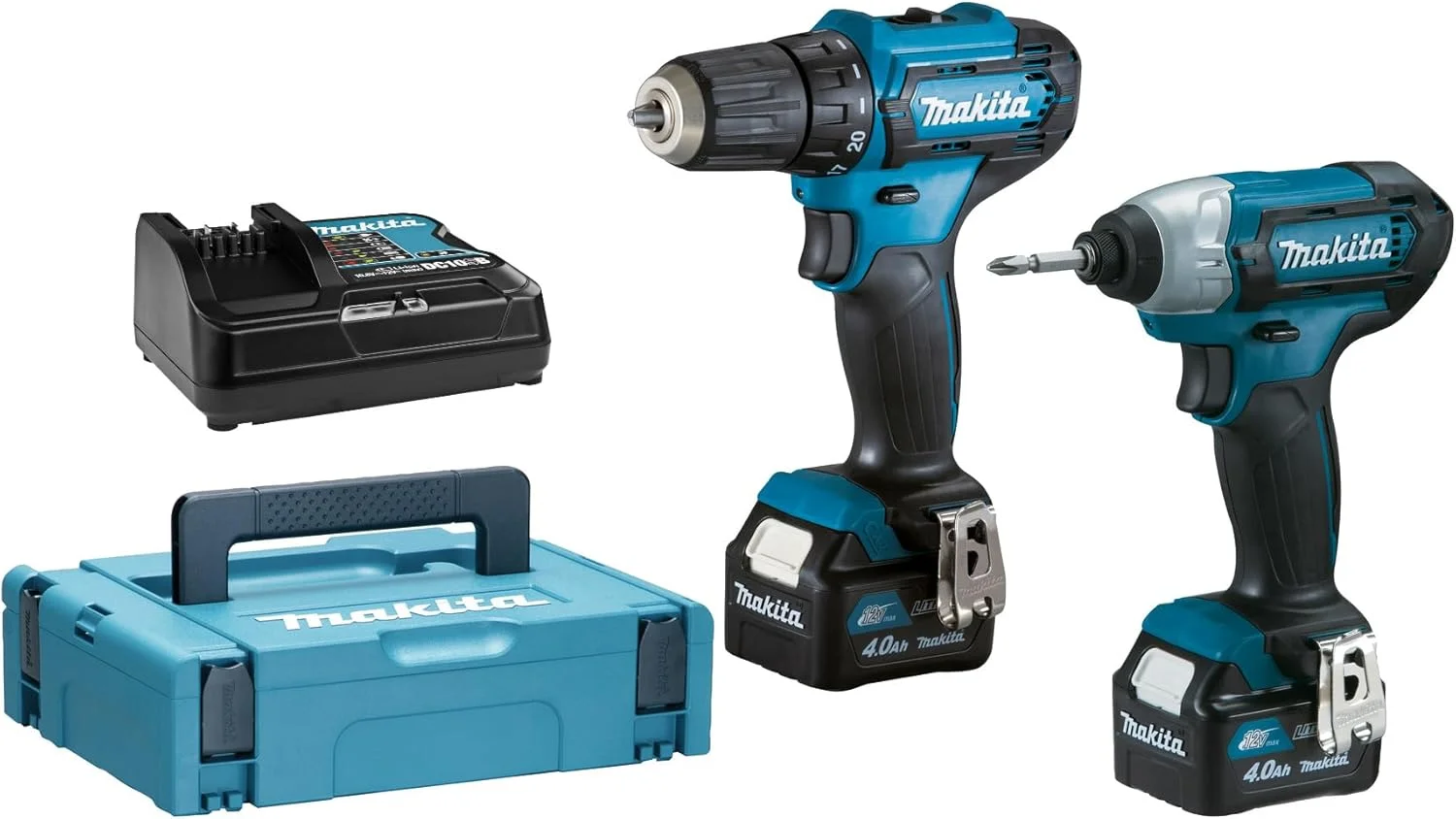 مجموعه 2 عددی ابزارآلات ماکیتا مدل CLX224SMJ - دریل پیچ گوشتی شارژی - پیچ گوشتی ضربه ای - 2 عدد باتری 4.0 آمپر ساعت - 1 عدد شارژر مجموعه 2 عددی ابزارآلات ماکیتا مدل CLX224SMJ - دریل پیچ گوشتی شارژی - پیچ گوشتی ضربه ای - 2 عدد باتری 4.0 آمپر ساعت - 1 عدد شارژر