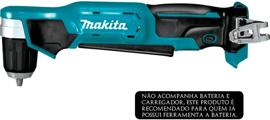 دریل زاویه ای شارژی ماکیتا مدل DA333DZ، 12 ولت، سری Cxt، لیتیوم-یون (باتری و شارژر شامل نمی شود)