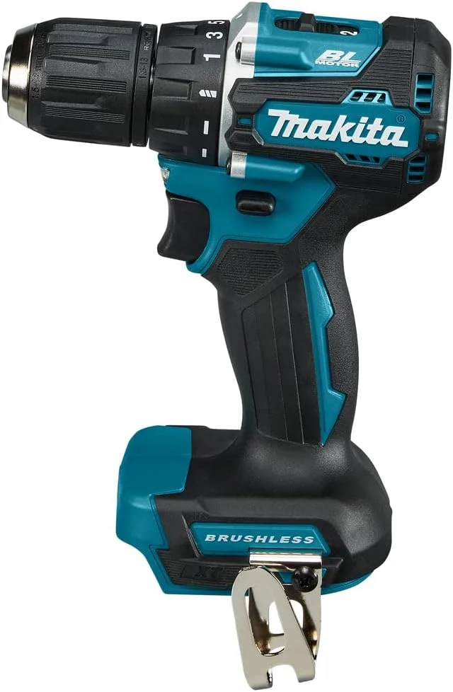 دریل پیچ گوشتی شارژی 13 میلی متری Makita DDF487RTJ 18v لیتیوم-یون، براشلس، 1700 دور در دقیقه، 40 نیوتن متر به همراه 1 عدد باتری 5 آمپر ساعت و 1 عدد شارژر
