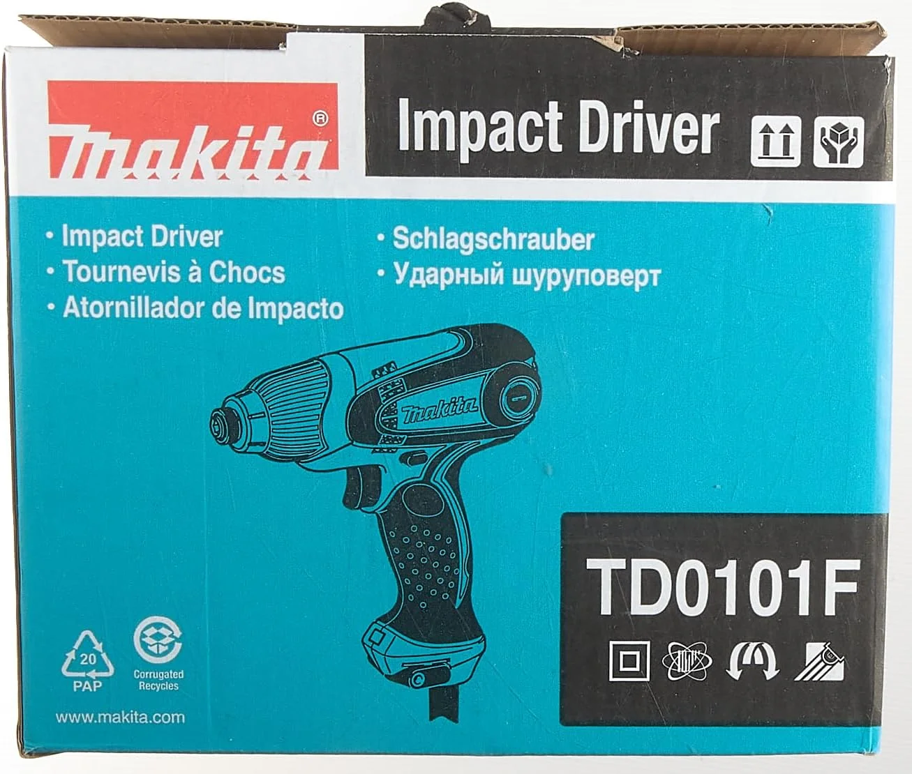 دریل ضربه ای شش گوش 1/4 اینچ 240 ولت ماکیتا مدل TD0101F دریل ضربه ای شش گوش 1/4 اینچ 240 ولت ماکیتا مدل TD0101F