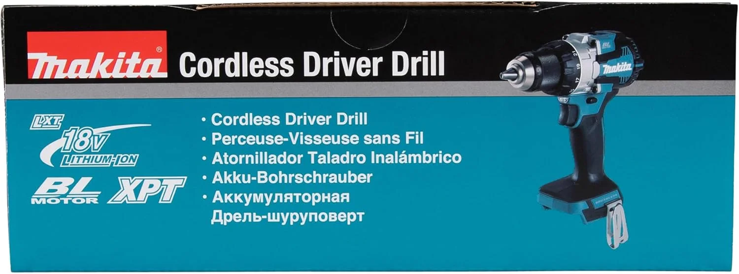 دریل پیچ گوشتی شارژی 13 میلی متری ماکیتا مدل DDF489Z، 18 ولت، لیتیوم-یون، بدون سیم، براشلس، 1800 دور در دقیقه، 40 نیوتن متر، بدون باتری و شارژر دریل پیچ گوشتی شارژی 13 میلی متری ماکیتا مدل DDF489Z، 18 ولت، لیتیوم-یون، بدون سیم، براشلس، 1800 دور در دقیقه، 40 نیوتن متر، بدون باتری و شارژر
