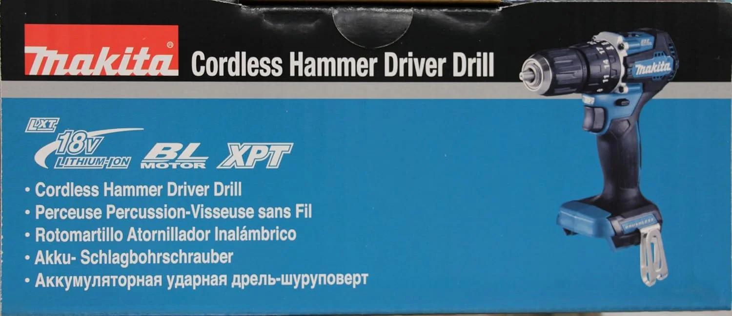 دریل چکشی شارژی براشلس 18 ولت Makita مدل Dhp487Z (باتری و شارژر شامل نمی شود)