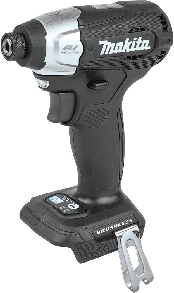 دریل ضربه ای شارژی فوق فشرده و بدون برس Makita XDT18ZB 18V LXT لیتیوم-یون، فقط ابزار، مشکی
