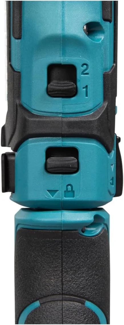پیچ گوشتی شارژی زاویه دار ماکیتا DF012DSE (7.2 ولت، باتری/شارژر در جعبه حمل، 30 وات، 7.2 ولت) مشکی/آبی