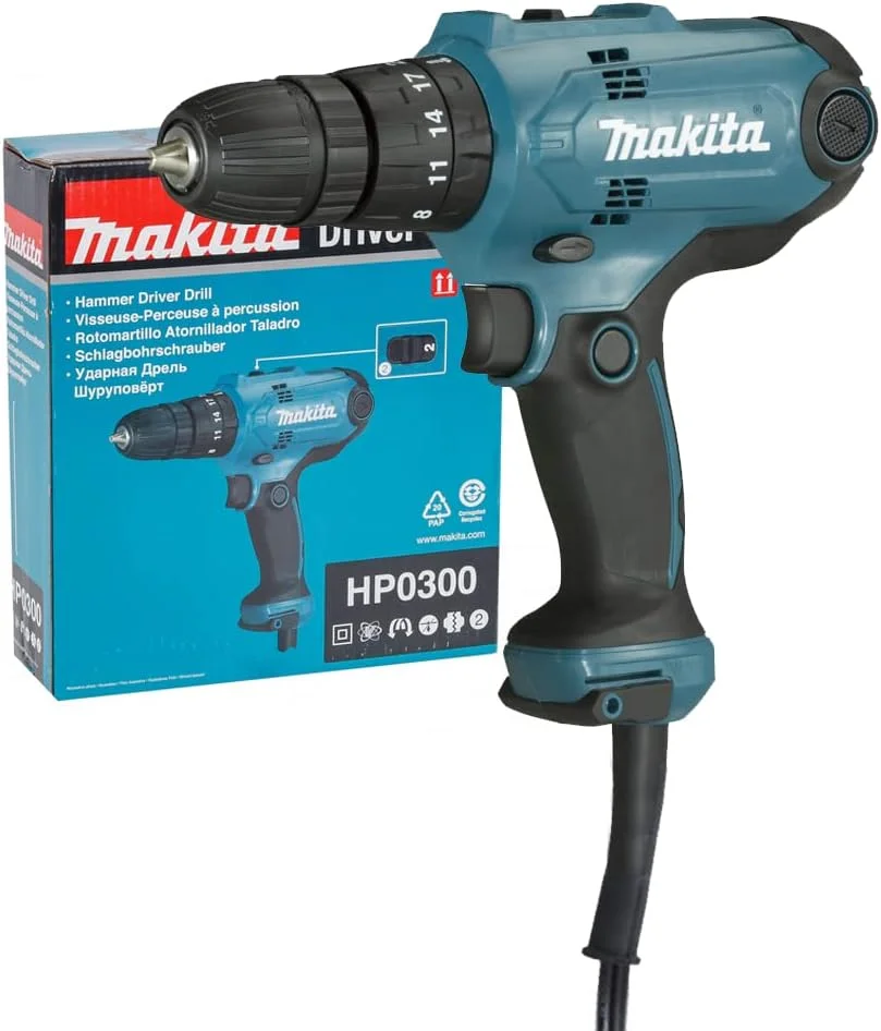 دریل چکشی جمع و جور Makita HP0300/2 240V