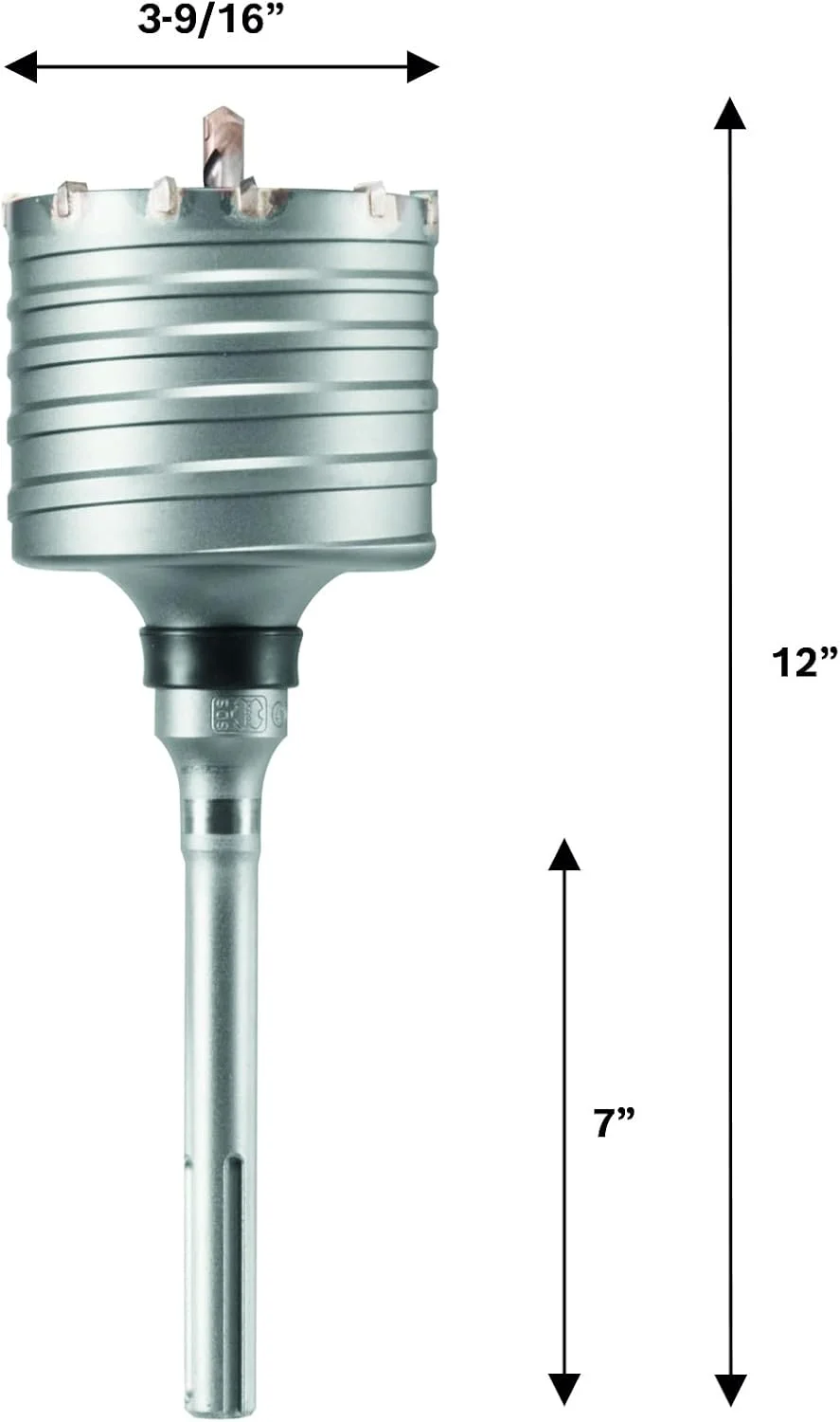 مته کرگیری چکش چرخشی SDS-max بوش مدل HC8540، سایز 3-9/16 اینچ در 12 اینچ، خاکستری مته کرگیری چکش چرخشی SDS-max بوش مدل HC8540، سایز 3-9/16 اینچ در 12 اینچ، خاکستری