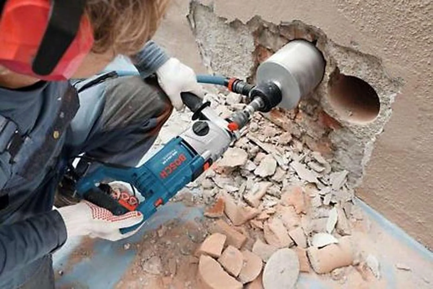 دریل چکشی حرفه ای بوش مدل GSB 162-2 RE به همراه کیف حمل 060118B000