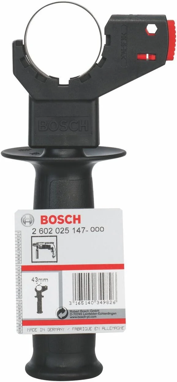 دسته بوش پروفشنال 2602025147 برای دریل ضربه ای GSB 20، مشکی/قرمز