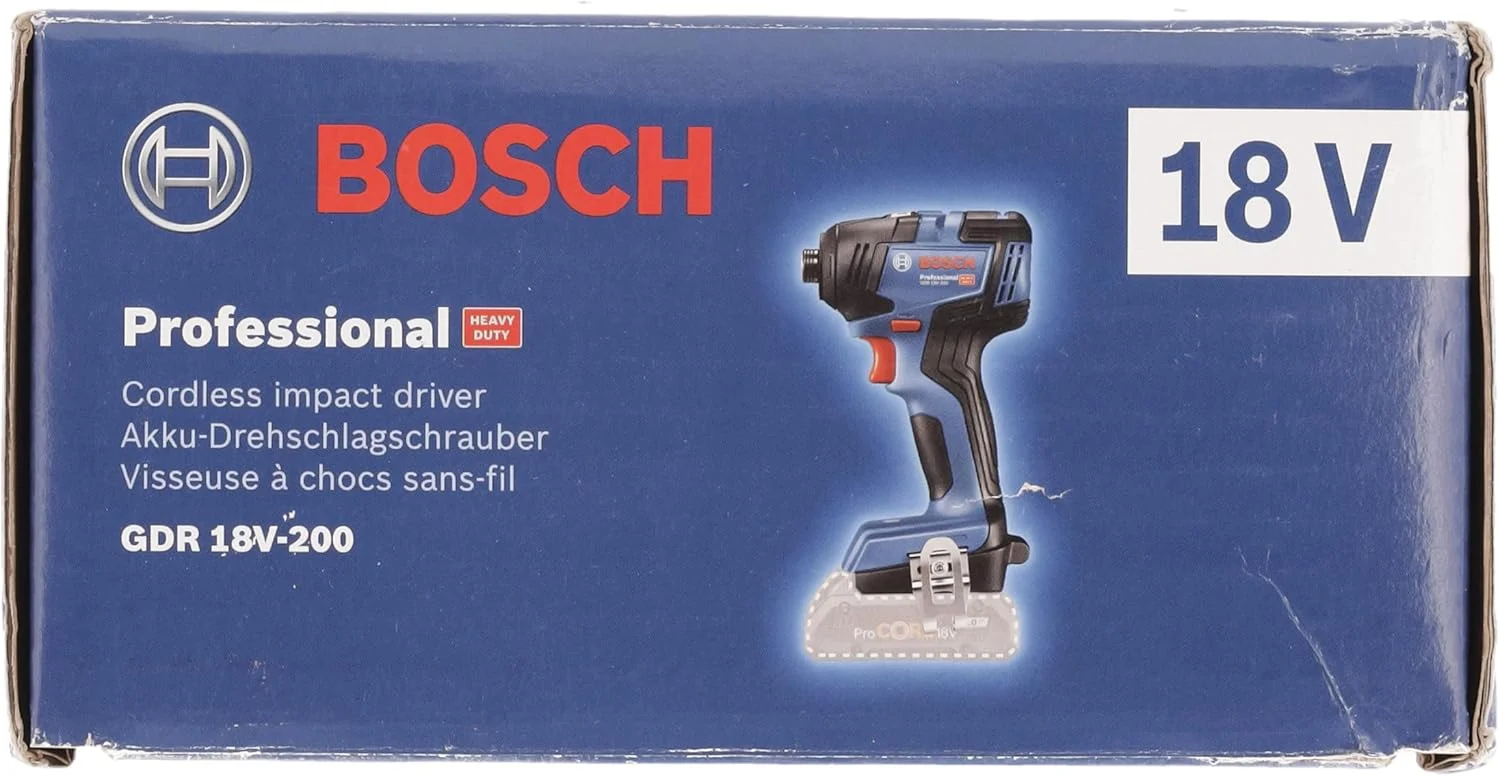 دریل پیچ گوشتی ضربه ای شارژی بوش پروفشنال مدل GDR 18V-200، آبی دریل پیچ گوشتی ضربه ای شارژی بوش پروفشنال مدل GDR 18V-200، آبی