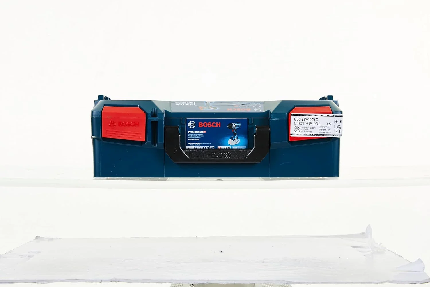 دریل ضربه ای شارژی بوش پروفشنال BITURBO GDS 18V-1000 C (گشتاور سفت کردن 1000 نیوتن متر، گشتاور باز کردن 1600 نیوتن متر، بدون باتری و شارژر، شامل ماژول اتصال، در L-BOXX 136) دریل ضربه ای شارژی بوش پروفشنال BITURBO GDS 18V-1000 C (گشتاور سفت کردن 1000 نیوتن متر، گشتاور باز کردن 1600 نیوتن متر، بدون باتری و شارژر، شامل ماژول اتصال، در L-BOXX 136)