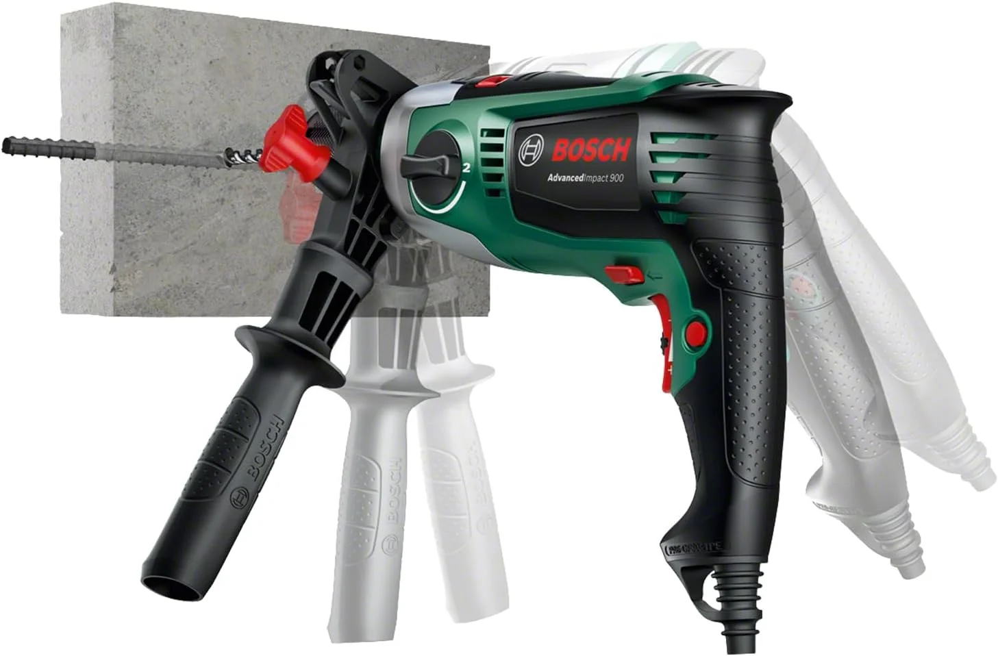 دریل چکشی بوش مدل AdvancedImpact 900 (900 وات، به همراه کیف)