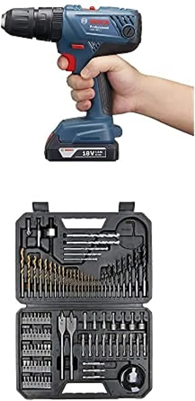 دریل چکشی 18 ولت بوش Gsb 180-Li به همراه ست 103 عددی سری بوش