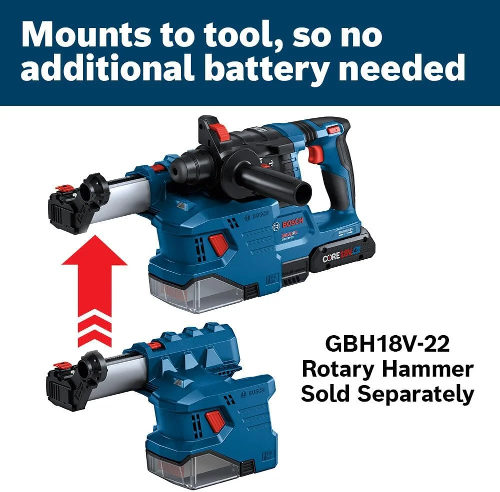 اتصال جمع آوری گرد و غبار بوش مدل GDE18V-12N SDS-plus با قطر 1/2 اینچ