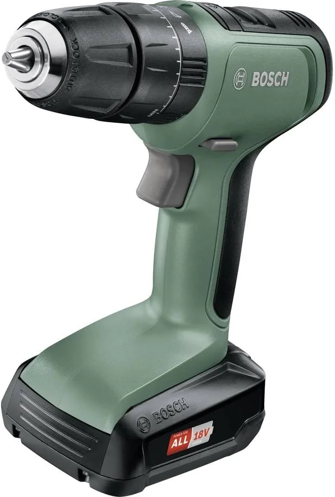 دریل پیچ گوشتی چکشی شارژی بوش UniversalImpact 18 (یک باتری، سیستم 18 ولت، در جعبه)