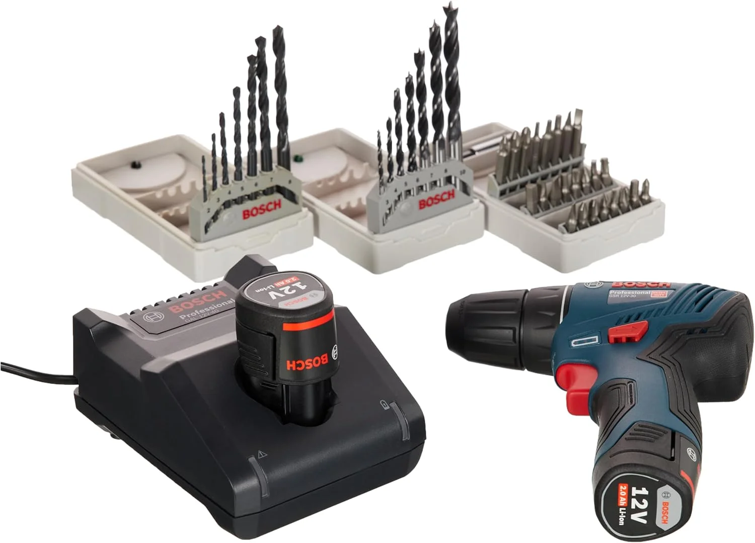 دریل پیچ گوشتی شارژی بوش پروفشنال GSR 12V-30